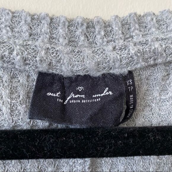 Uo-Out from Under Grey Waffle Button Down Long Sleeve Thermal (Xs) - Picture 9 of 9